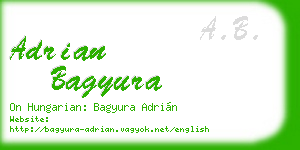 adrian bagyura business card